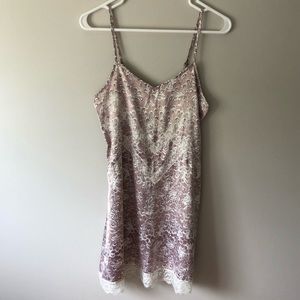 Eloise Pink Slip Eyelash lace trim